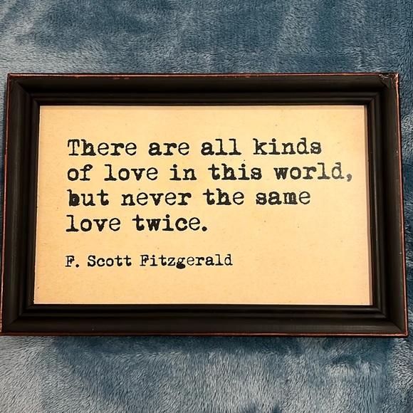 9”W x 6”H wood framed wall decor - Picture 1 of 3